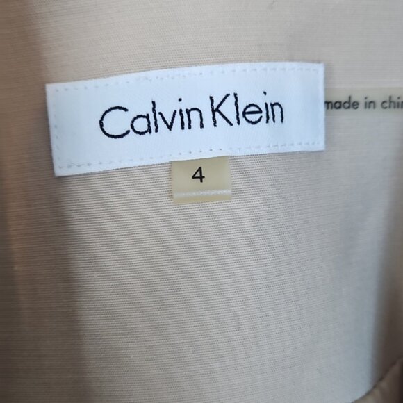 Calvin Klein Beige Blazer Women’s Size 4 - Picture 2 of 14
